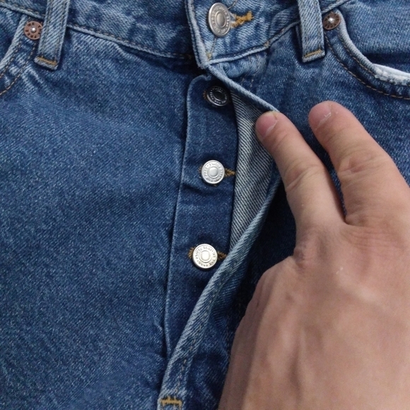 NWT Free People Sapphire Straight Leg blue Jeans Size 32 - Picture 7 of 9